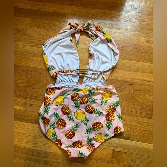 COCOSHIP Retro Pineapple Bathing Suit - Picture 2 of 7